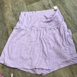 NWT aerie Lavender High-Waisted Shorts size L